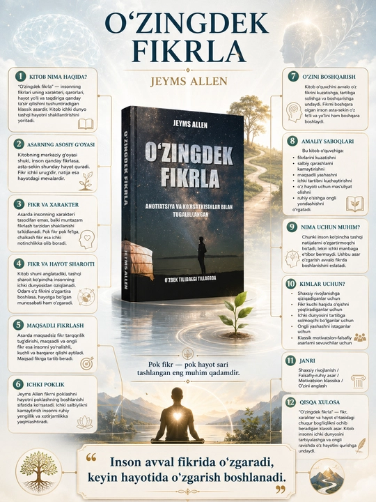 Jeyms Allen - O'zingdek fikrla - 