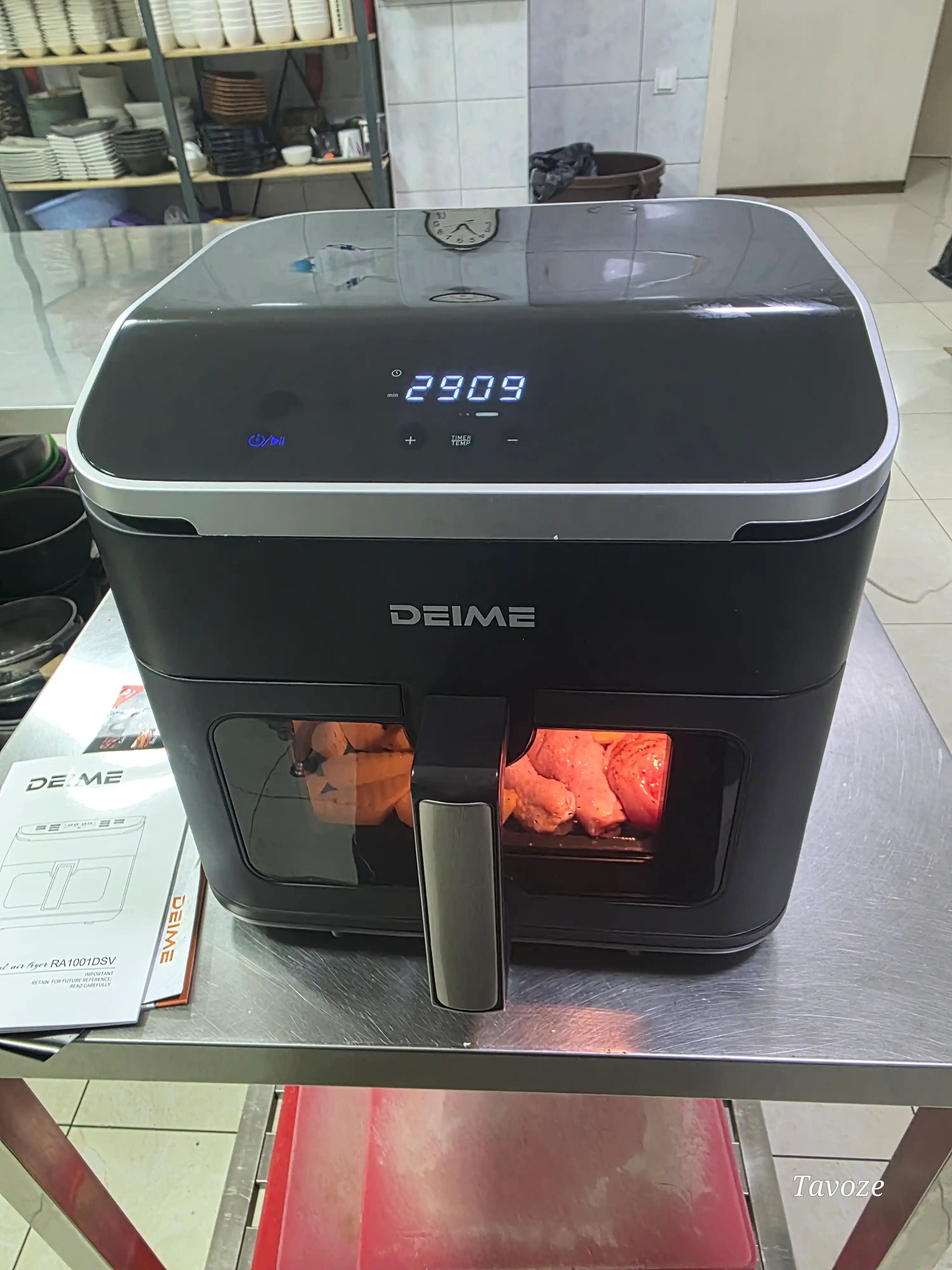 Deime aerogrill, 6, 7, 8, 10 l, yog‘siz qovurish, 1800 Vt quvvatli, ko‘p funksiyali