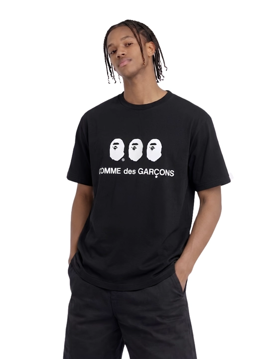 Y2K Comme des Garçons CDG oversayz futbolkasi, 100% paxta, brendli stritvir, uniseks