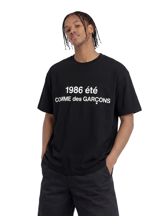Y2K Comme des Garçons CDG oversayz futbolkasi, 100% paxta, brendli stritvir, uniseks