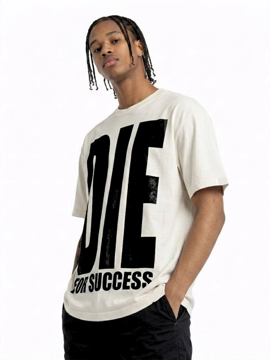 Futbolka oversize erkaklar va ayollar uchun "DIE For Success" Y2K