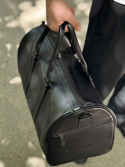 Sport va sayohat sumkasi, haqiqiy charm Black Gator