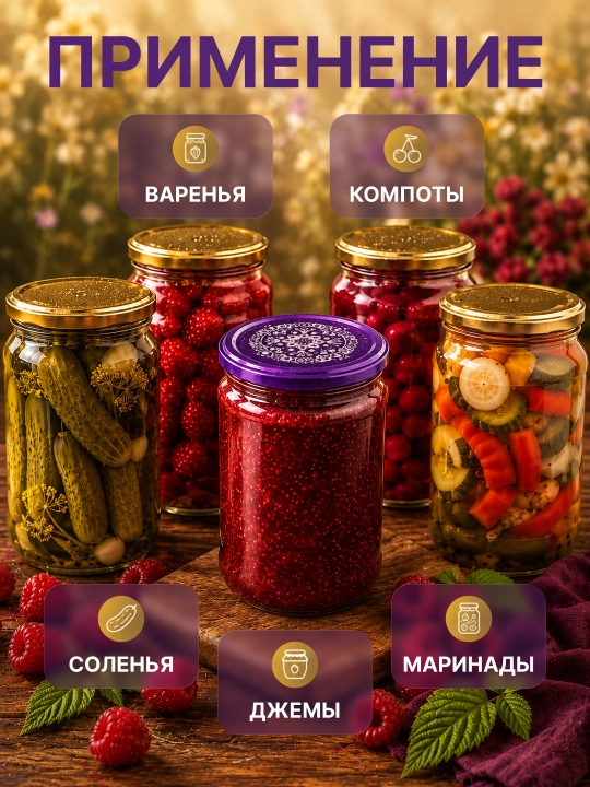 Крышки для банок винтовые, крышки для консервирования