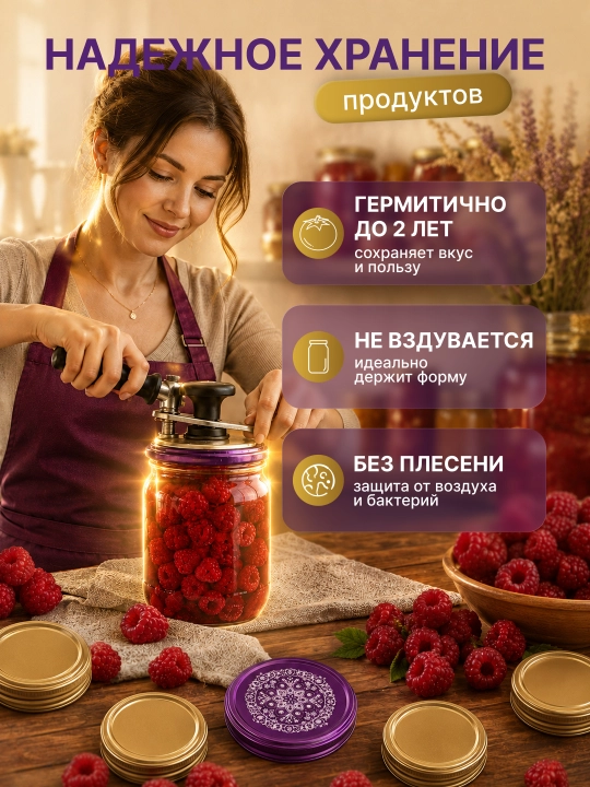 Крышки для банок винтовые, крышки для консервирования