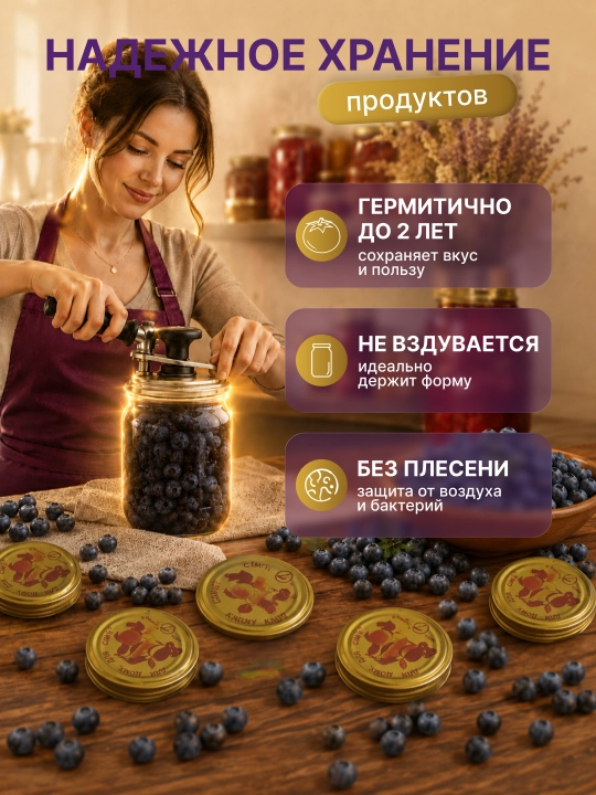 Крышки для банок винтовые, крышки для консервирования