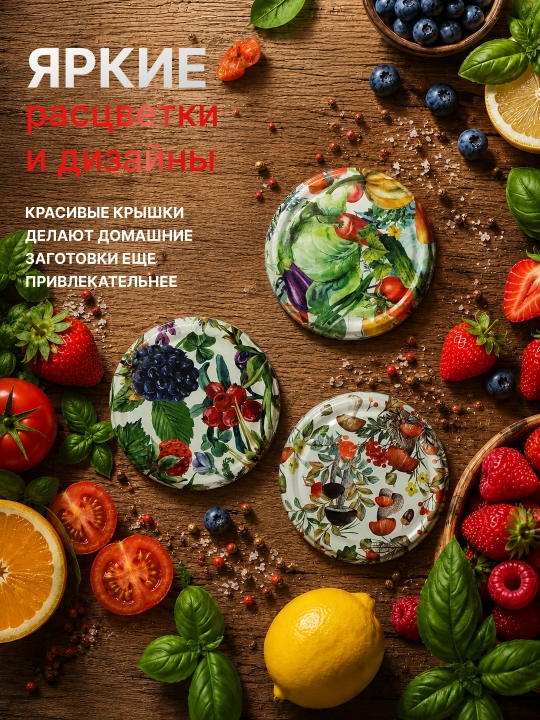 Крышки для банок винтовые, крышки для консервирования