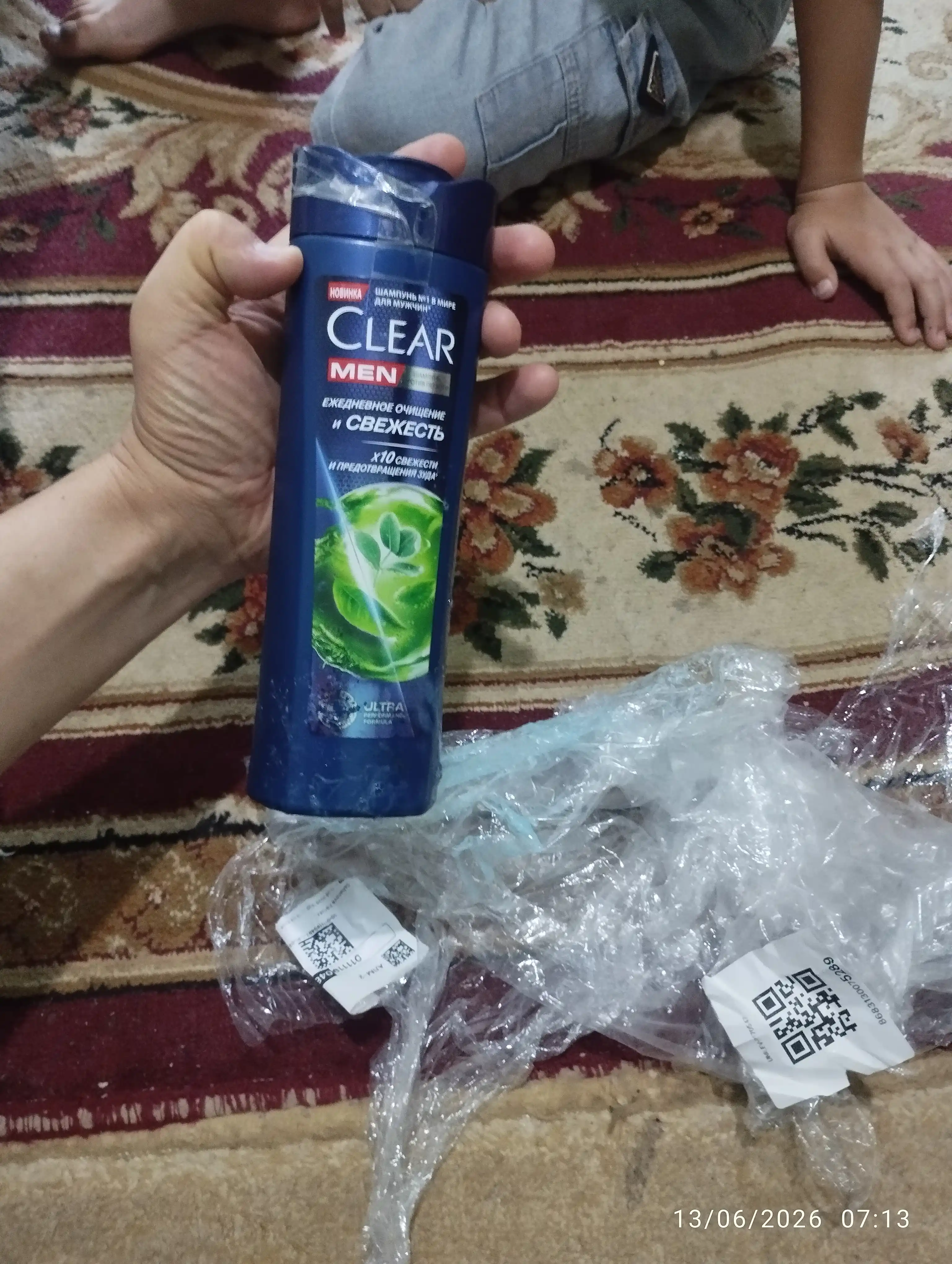 Шампунь для волос Clear Men, ежедневное очищение и свежесть, 380 мл