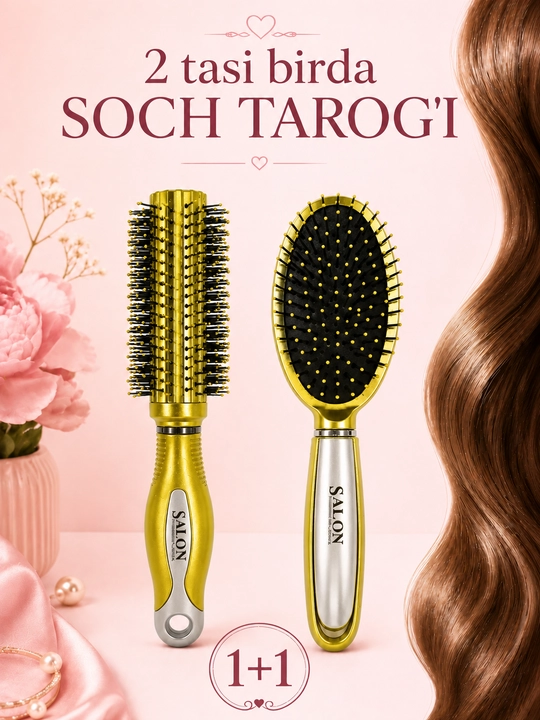 Soch uchun 2 ta massaj tarog‘i to‘plami