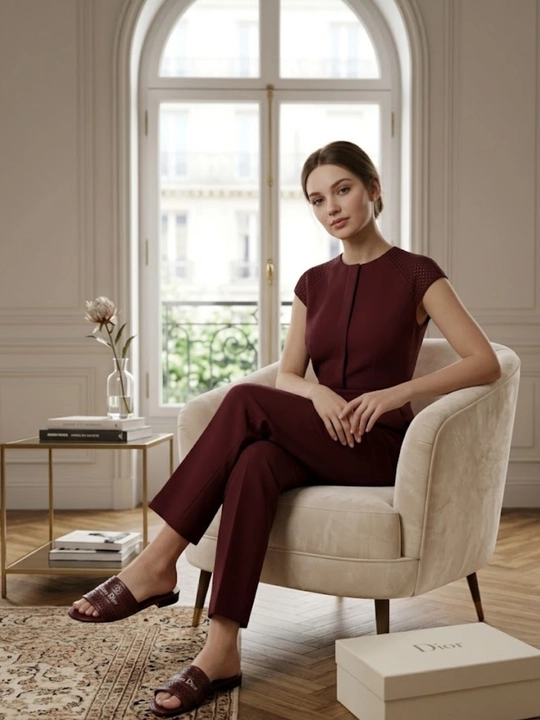 Christian dior nomli ayollar tapohkasi, yozgi qulay tapochka, yengil shippak, bejirim