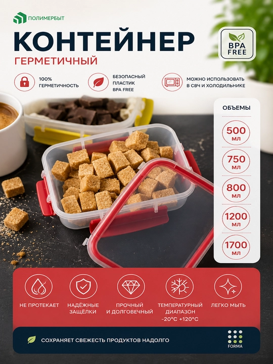 Герметичный контейнер Butterfly Bright - 