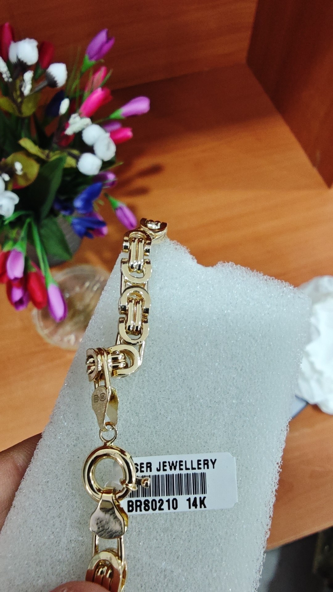 Золотой браслет GOLDWISH, Royal Chain, 585 проба, вес 8.50 г, размер 18–21