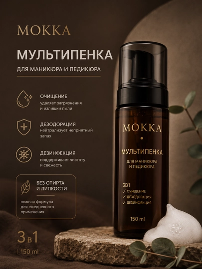 Мульти пенка для маникюра и педикюра, очищающая от пыли   - 