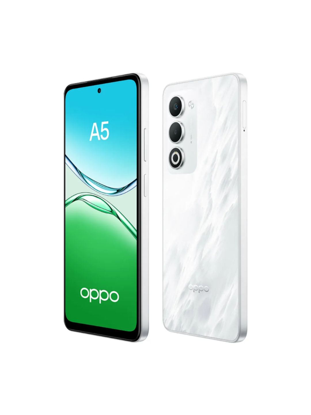 Smartfon OPPO A5 NFC 6/128GB, 8/256GB, 90Hz, 5000mAh, 45W, Aurora Green, Mist White