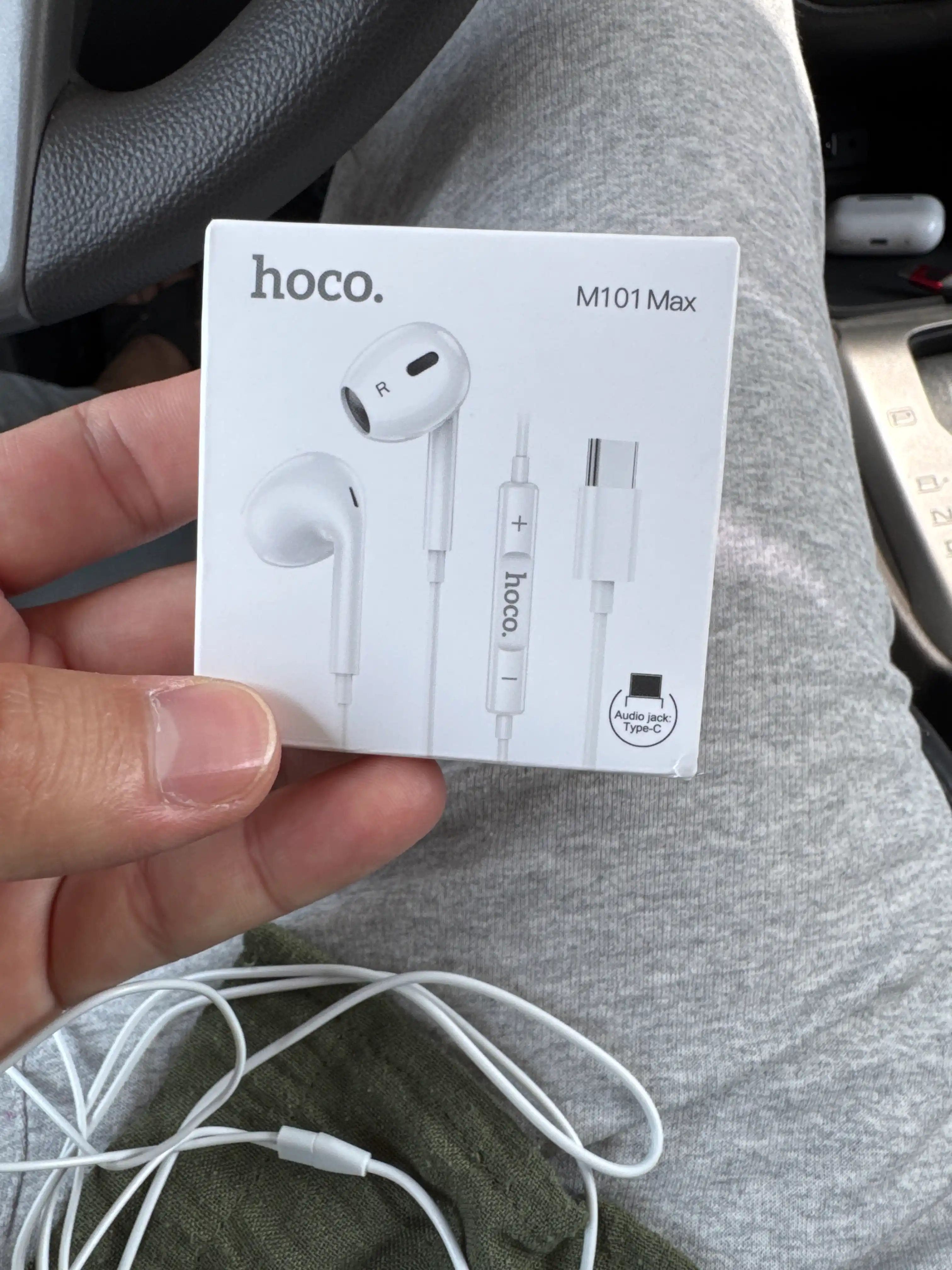 Simli quloqchinlar Hoco M101 Pro/Max, Audio kirish USB Type-C/Jack 3.5 mm