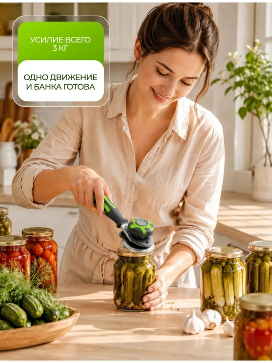 Щелчок, закаточная машинка, машинка закаточная автомат для консервирования банок
