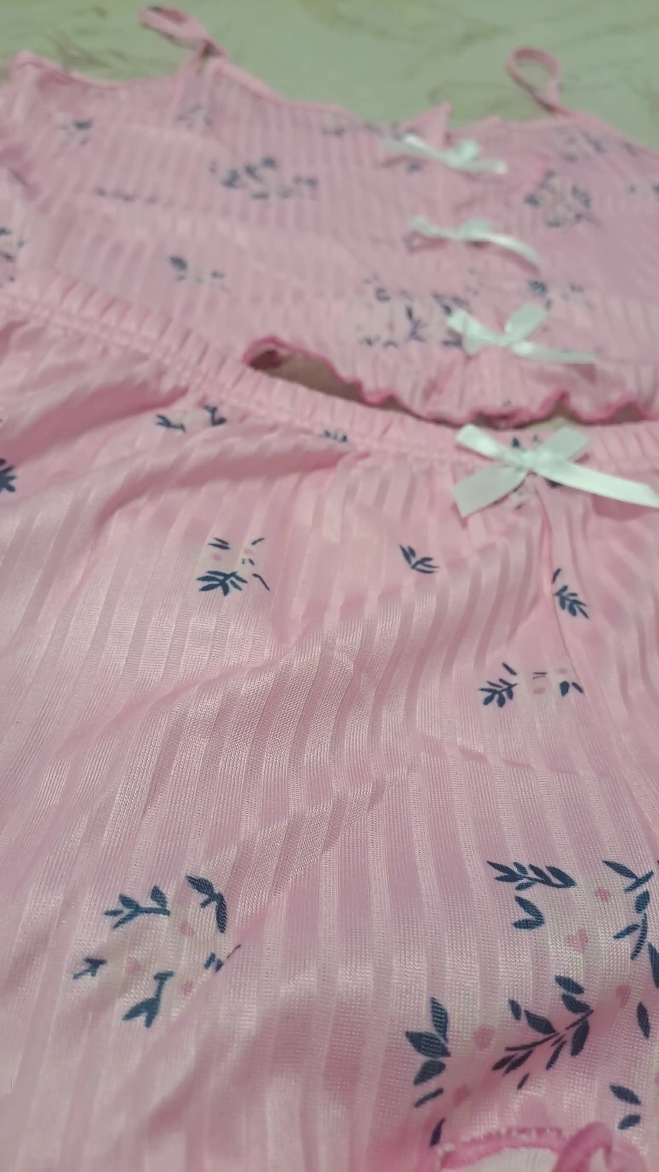 Ayollar pijamasi, shortik va top, ayollar va qizlar uchun uy kiyimi