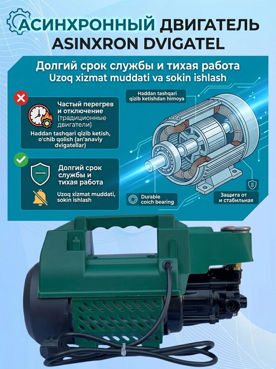 Мойка высокого давления Moon автомойка, 2200W устройство для мойки автомобилей