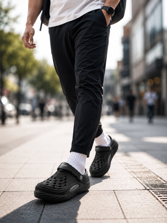 CROCS мужские сабо EVA, легкая и нескользящая летняя обувь