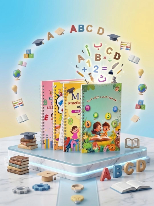 Qattiq muqovali daftarlar, daftarlar, sehr, ingliz, rus, arab, o'zbek - 