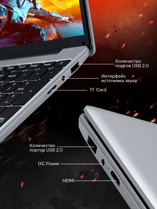 Ish va o'qish uchun noutbuk 15.6" N5095 32 GB + 2048 GB