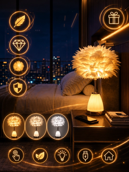 3 xil yoritish rejimi va 10 soatgacha ishlashga ega sensorli boshqariladigan stol chiroqi