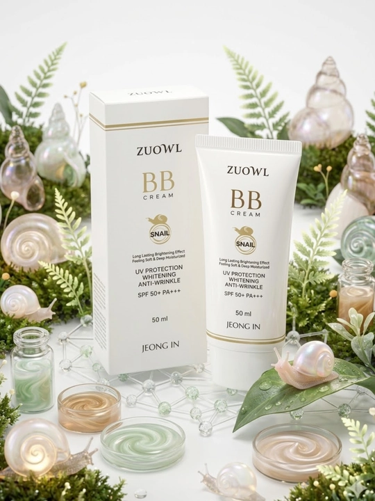 BB-крем, ZUOWL Snail BB Cream, SPF 50+, PA+++, улиточный экстракт, защита от солнца, 50 мл
