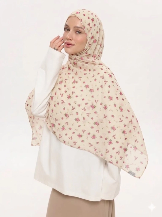 Ayollar sharfi va ro'moli, shifonli, hijob, haj va umra uchun mos