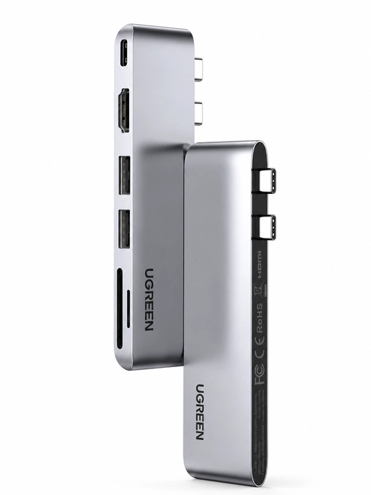 Adapter HUB UGREEN USB-C 7-in-1 adapteri HDMI 4K, SD/TF, PD100W CM380 (80856)