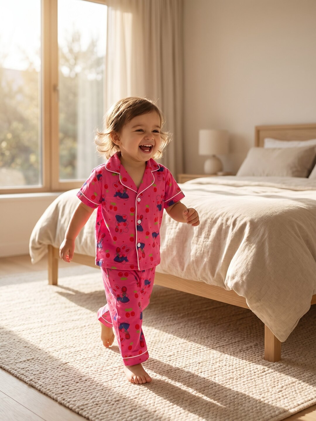 Bolalar paxta va muslin pijamasi, shim pijama to'plami yosh bolalar uchun