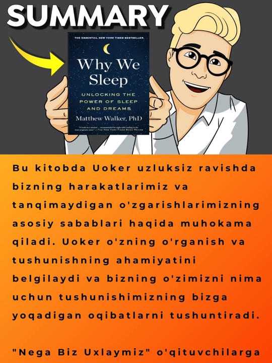 Why We Sleep, Matthew Walker