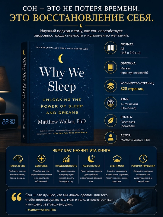 Why We Sleep, Matthew Walker - 