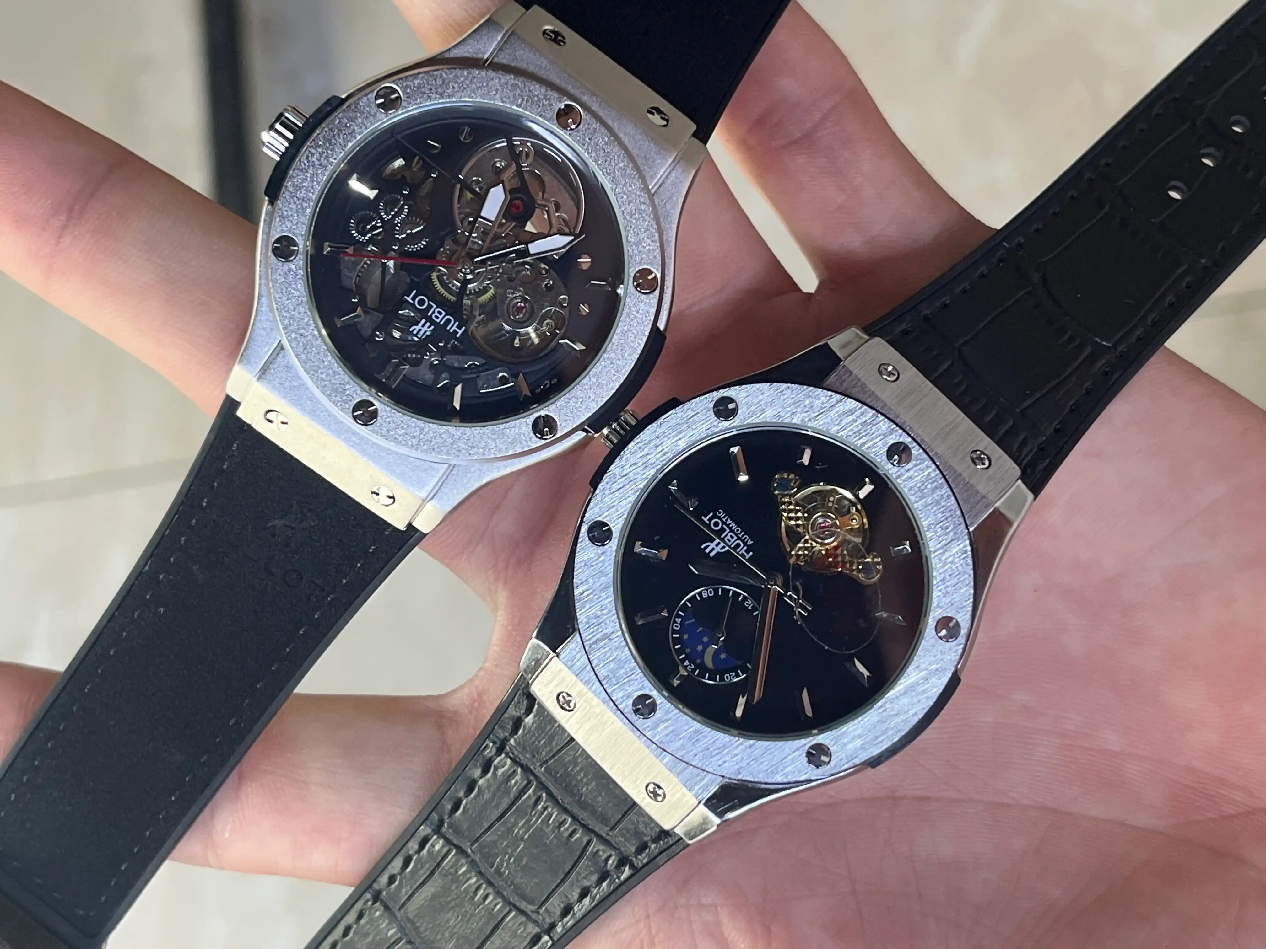 Erkaklar qo‘l soati, Hublot, yapon mexanizmi, open heart mexanikasi, yoqut shisha, klassik