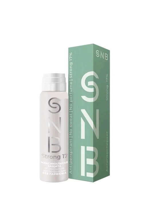 Antiperspirant SNB Strong 17%, 35 ml — kuchli terlash va hidga qarshi, barcha uchun