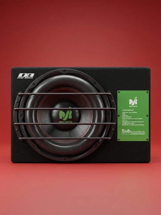 Активный сабвуфер для автомобиля со встроенным усилителем, 8–12 дюймов