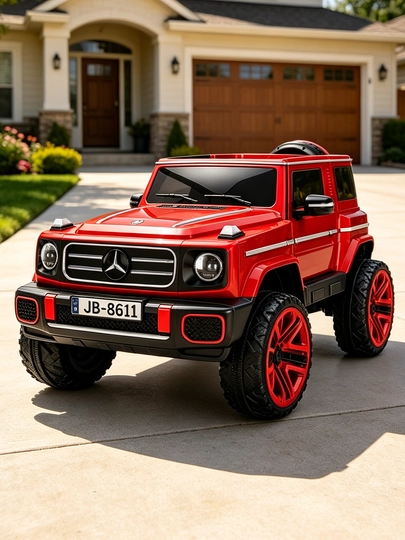 24V 4x4 bolalar elektromobili, 4 ta 550 motor, LED chiroq, Bluetooth, APP