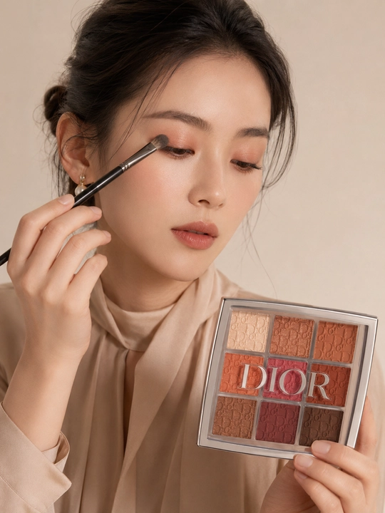Палетка теней для век в тёплых оттенках для профессионального макияжа -Dior Eye Palette003
