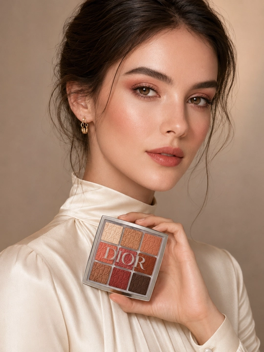 Палетка теней для век в тёплых оттенках для профессионального макияжа -Dior Eye Palette003