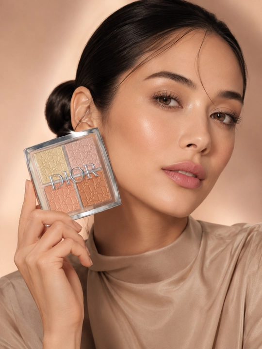Yuzni konturlash va yoritish uchun paletka,4 rangli -Dior backstage face palette 002 glitz