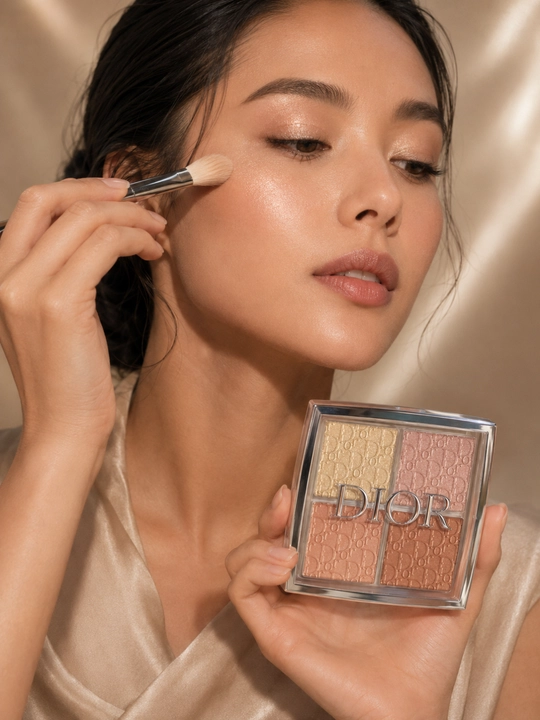 Yuzni konturlash va yoritish uchun paletka,4 rangli -Dior backstage face palette 002 glitz