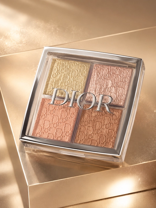 Yuzni konturlash va yoritish uchun paletka,4 rangli -Dior backstage face palette 002 glitz