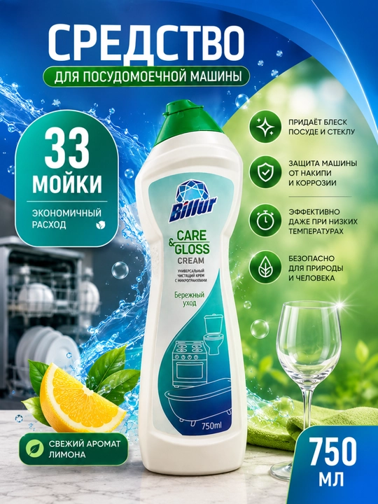 Billur Care & Gloss Cream 750— универсальный чистящий крем