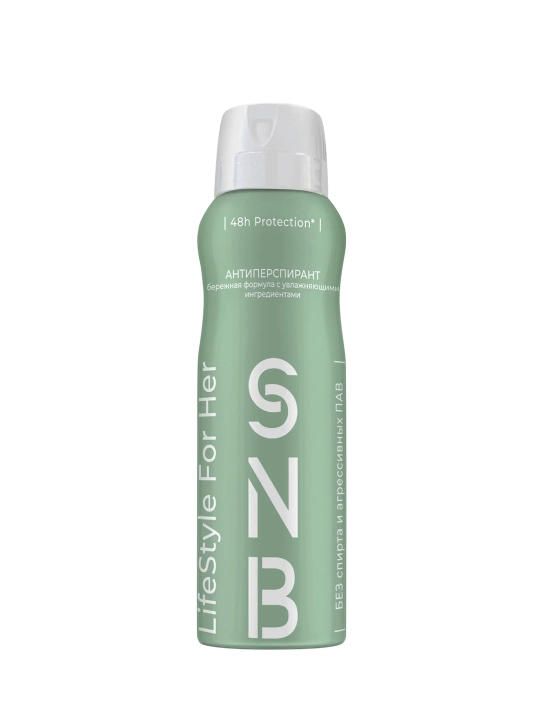 Ayollar uchun antiperspirant SNB LifeStyle For Her 200 ml, 48 soatgacha himoya