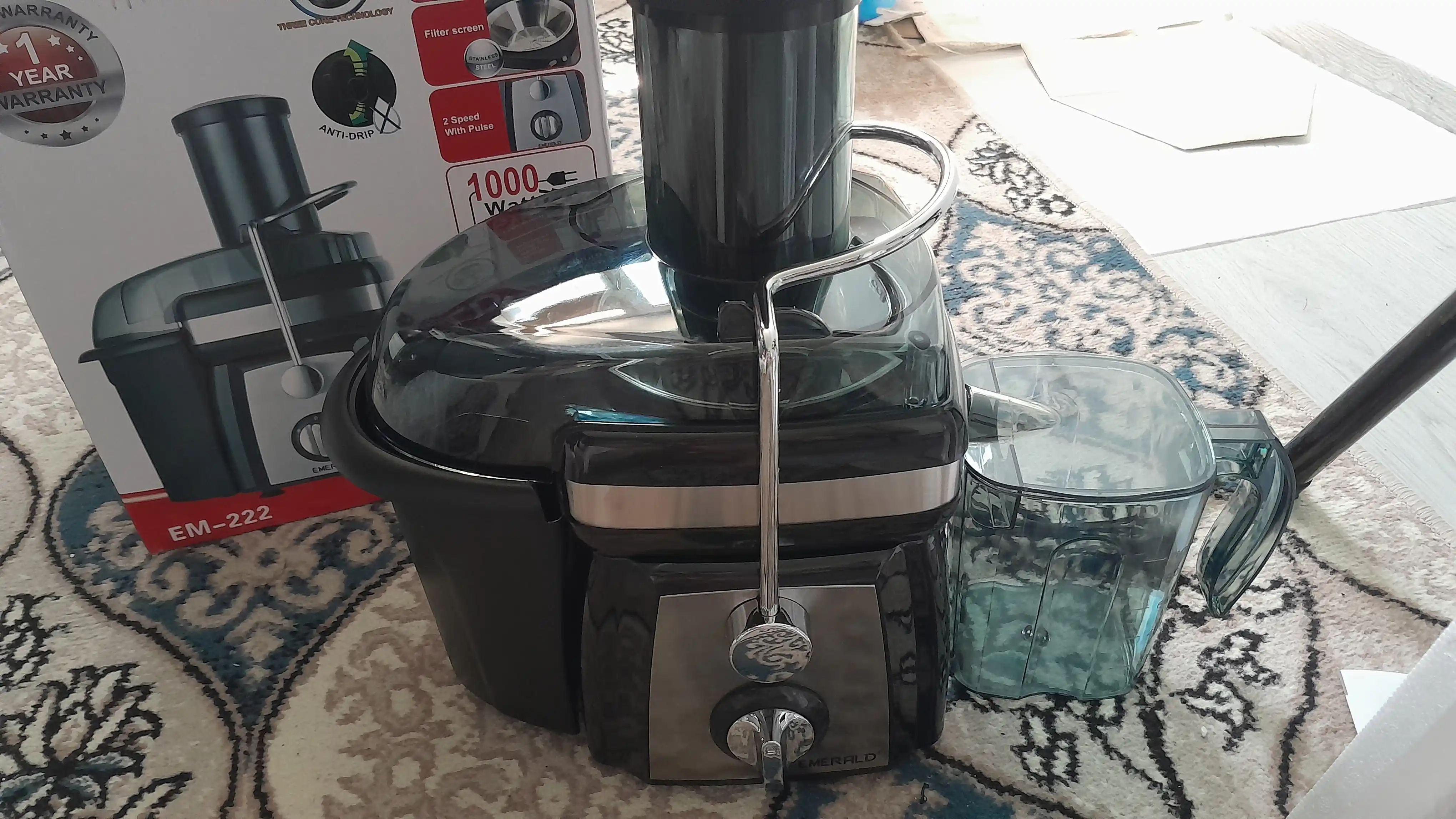Elektr sharbat chiqargich, qattiq sabzavotlar uchun, oshxona kombayni 1000Vt, Nemis sifati