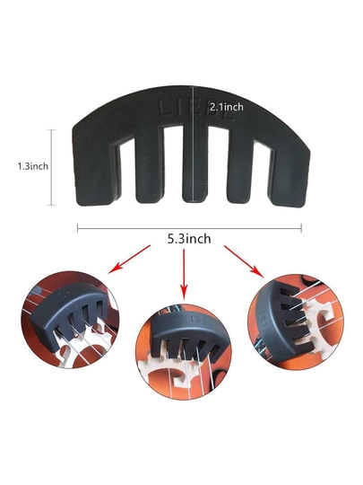 Skripka kauchuk surdina rubber mute mashq uchun tovushni pasaytiruvchi aksessuар 2