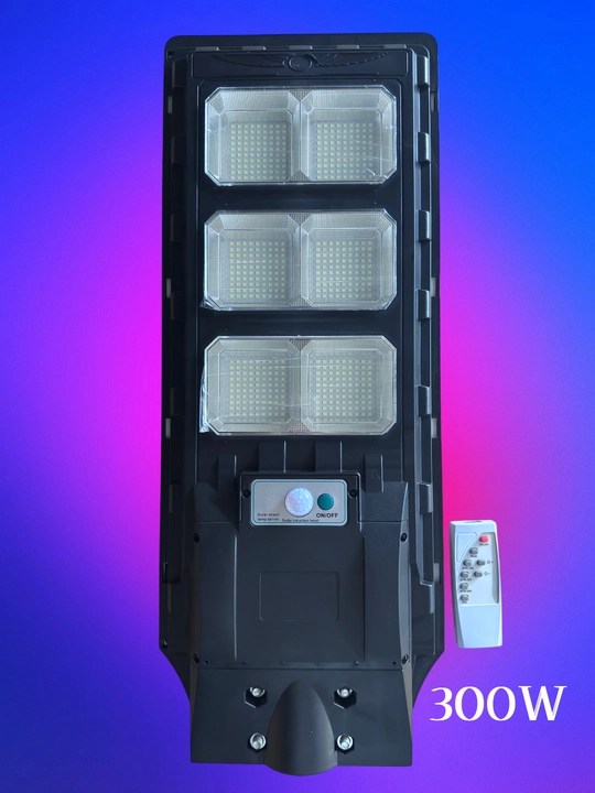 Quyosh energiyasida ishlaydigan 300W-400W-500W LED proyektor chiroq, pult va IP66 himoya - 
