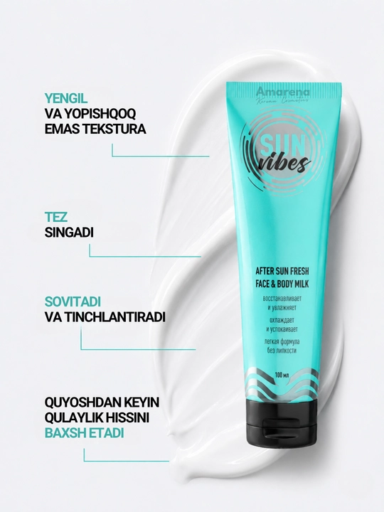 Spf nabor Sun Vibes quyoshdan saqlovchi krem yuz va tana uchun, spf 50