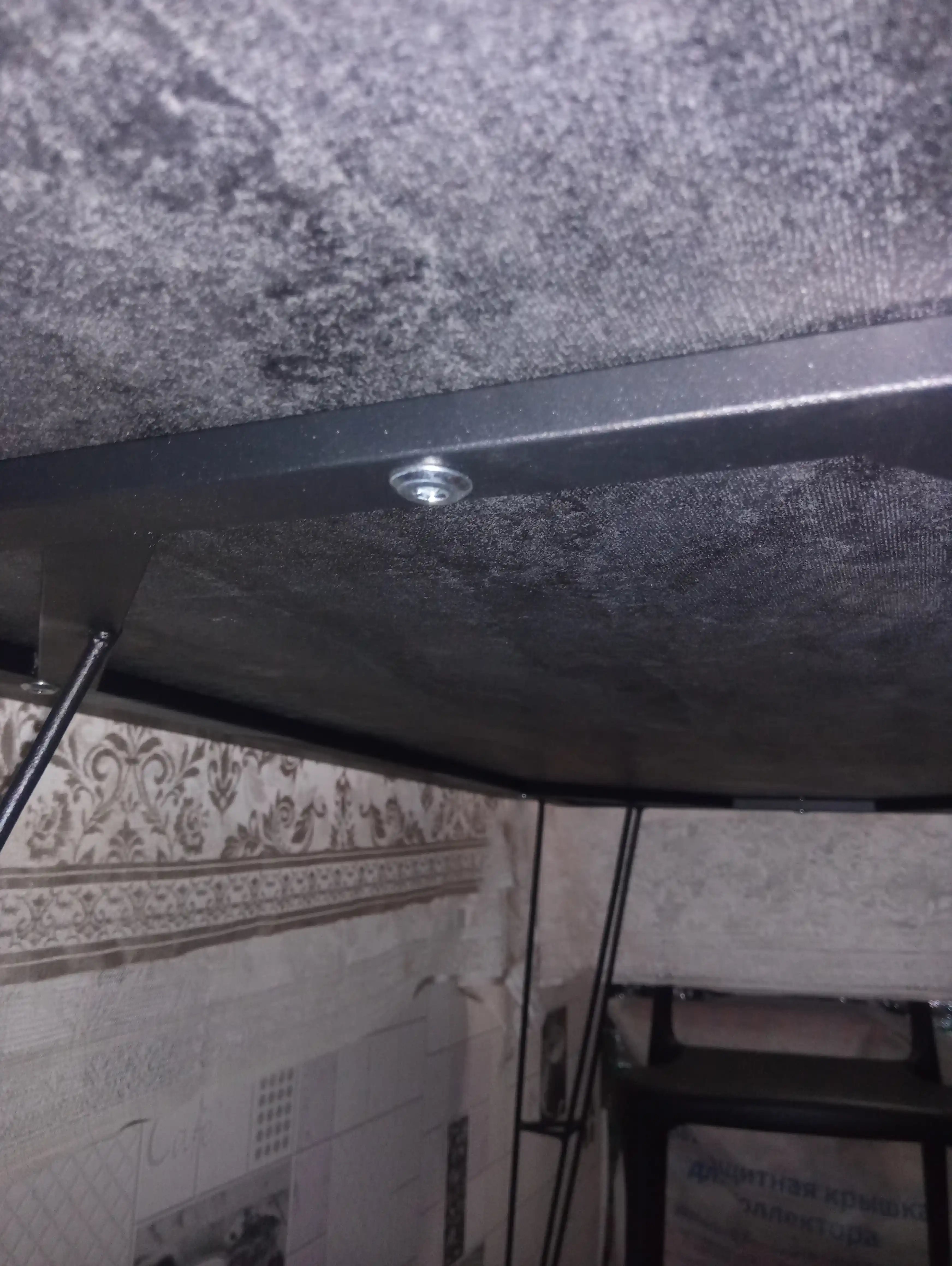 AIKO Indastrid oshxona stoli, ovqatlanish uchun, loft uslubida, metall karkasli