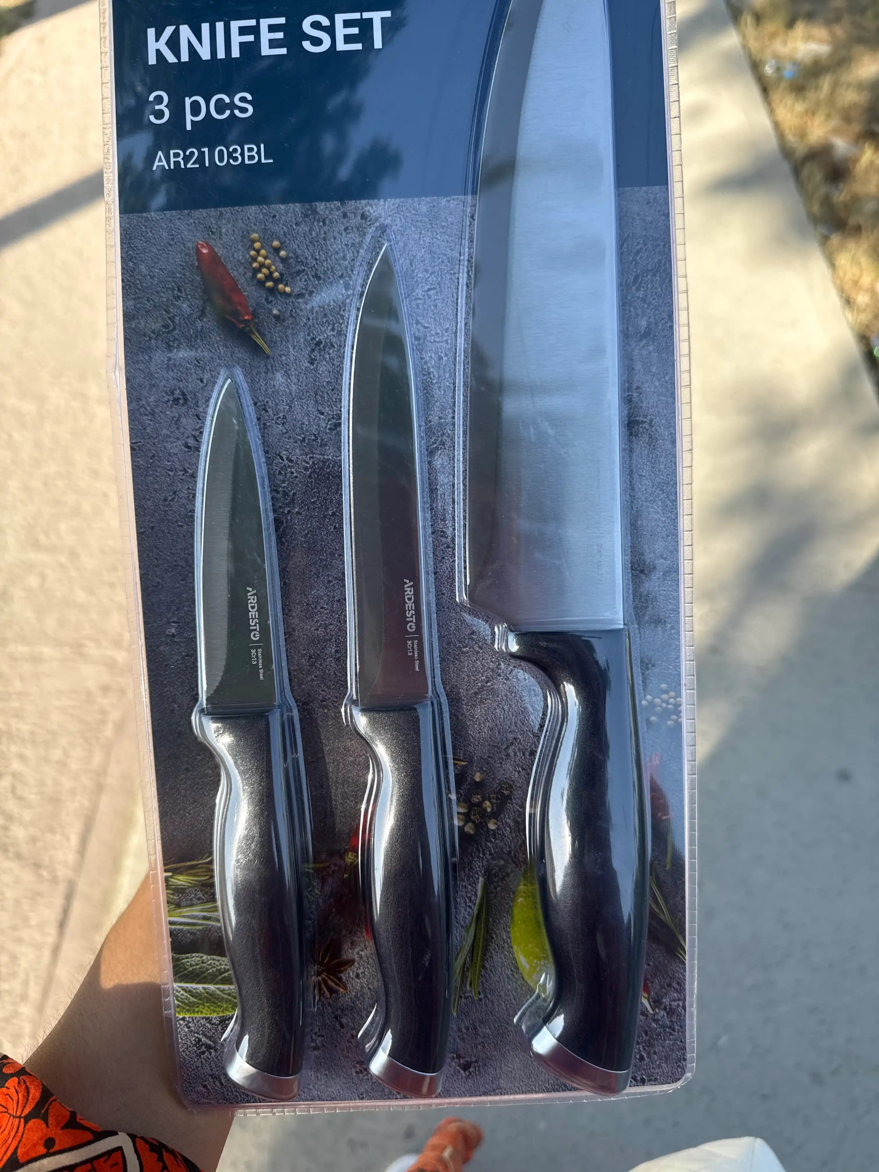 ARDESTO Gemini Gourmet zanglamaydigan po‘lat pichoq paketi, AR2103BL