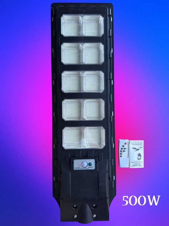 Quyosh energiyasida ishlaydigan 300W-400W-500W LED proyektor chiroq, pult va IP66 himoya