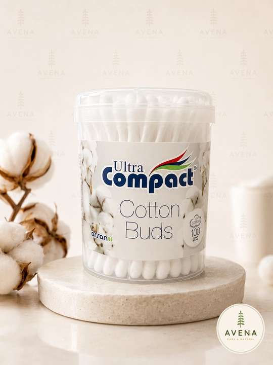 Ватные палочки Ultra Compact — мягкие и безопасные, для ежедневного использования - 